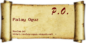 Palay Oguz névjegykártya
